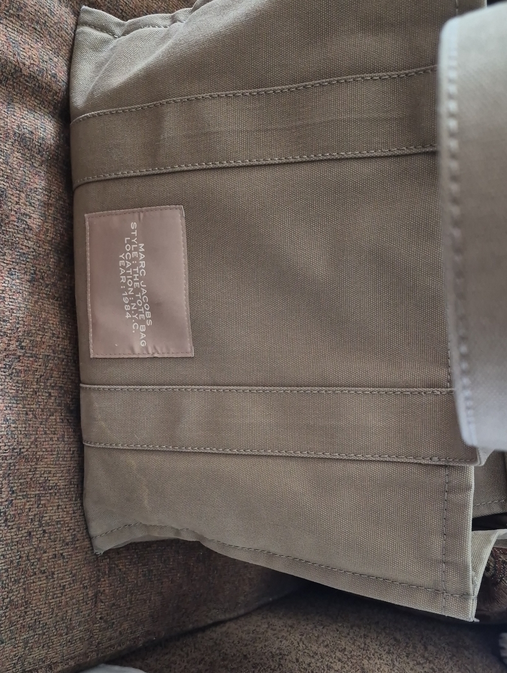 Marc Jacobs The Medium/large Tote Bag Canvas Khaki - Picture 10 of 13